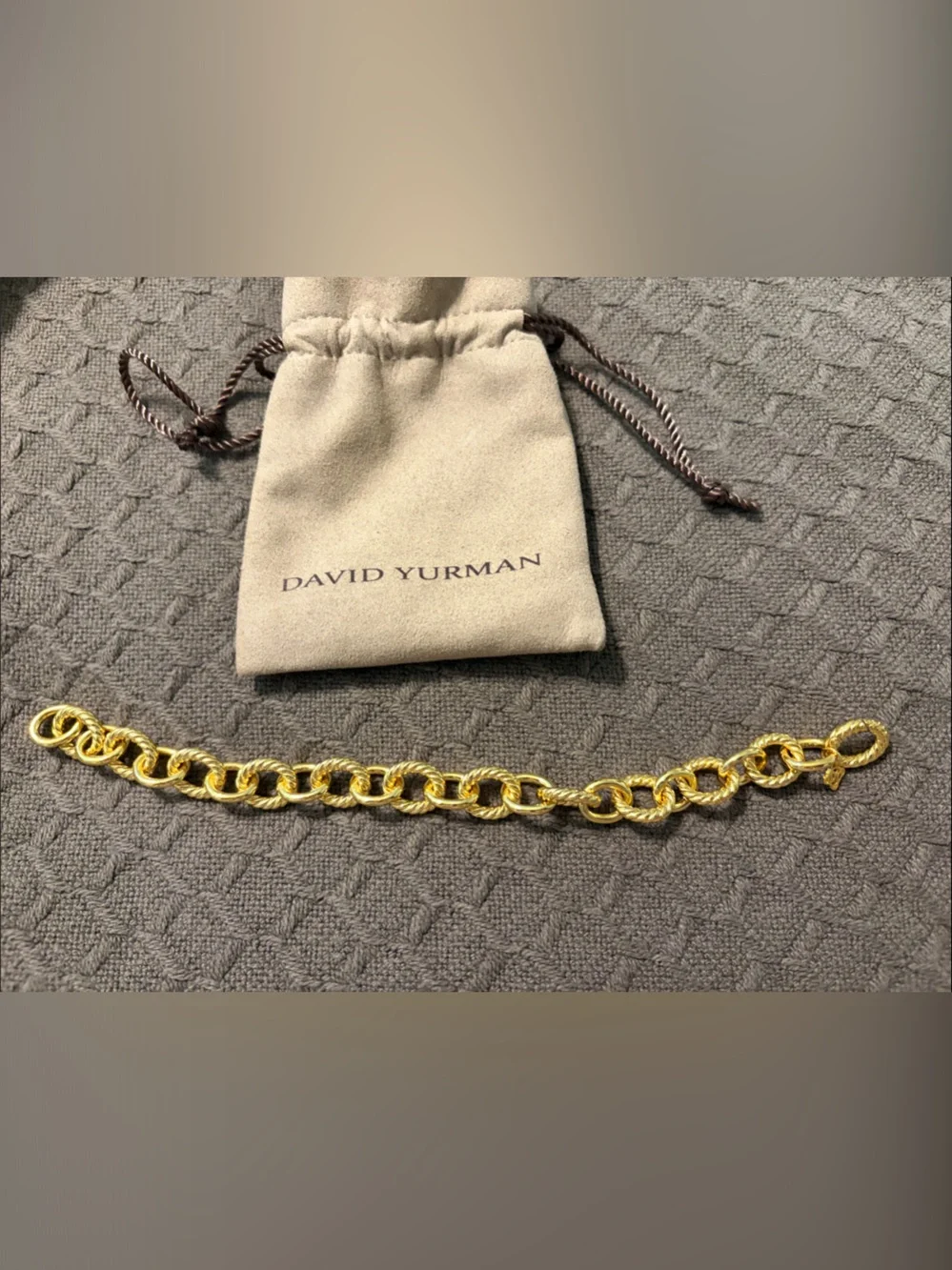 David Yurman Gold Link Bracelet